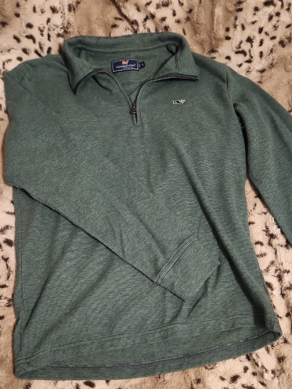 Vineyard Vine 1/4 Zip Pullover Green